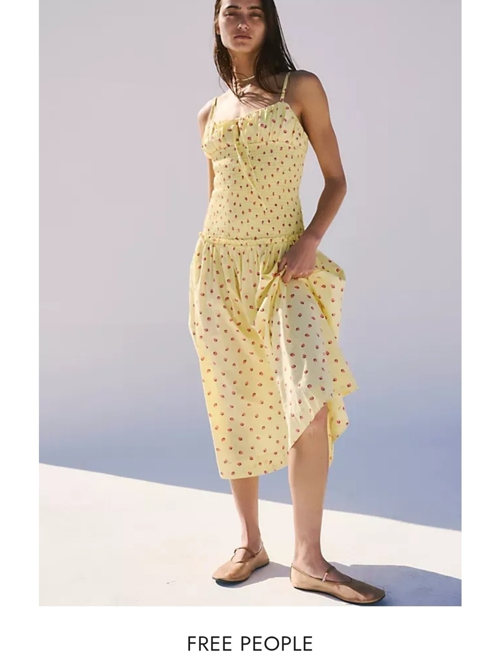Nwt Free People Lavender Daze Midi Dress Size S